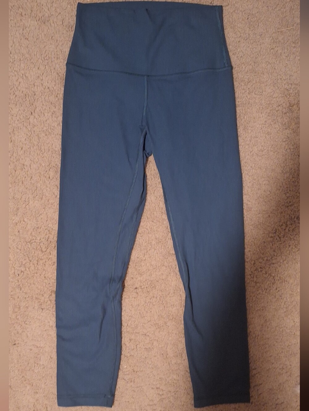 Lululemon Ribbed Leggings in Slate Blue